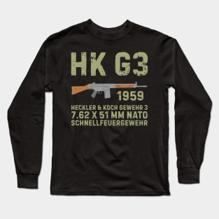 HK G3 German Assault Rifle color version Long Sleeve T-Shirt